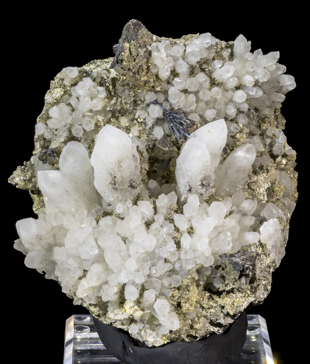 Quartz, Stibnite, Pyrite, Markasite from Romania - Greenstone Fine Mineralia